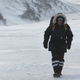 Ed Pollack on the melting tundra.